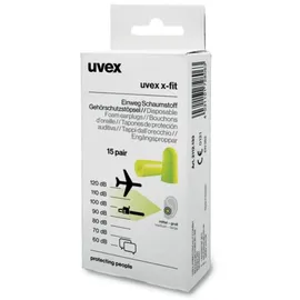 Uvex 2112133 x-fit Gehörschutzstöpsel 37 dB einweg 15 Paar