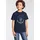 delmao T-Shirt "mit Logo-Print für Jungen", Jungen, Gr. 176/182, blau (marine), Single Jersey, Obermaterial: 100% Baumwolle, bedruckt, Basic hüftbedeckend, Rundhals, Shirts T-Shirt, Kurzarm, Basic-Passform, mit Logodruck, Rundhalsausschnitt