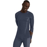 Langarmshirt Wool-Tech Round Neck M L/s Sh Wolle Funktionsmaterial schnelltrocknend 1 Stück Blau Capitain 6751 S