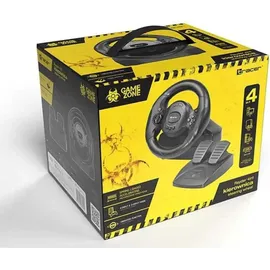 TRACER Rayder 4 in 1 Lenkrad- und Pedale-Set Schwarz PC/PS3/PS4/Xone