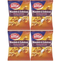 ültje Mandeln & Erdnüsse, Honig und Salz (1 x 200 g) (Packung mit 4)