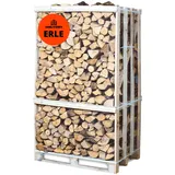 Onlydry Brennholz Erle mit weniger als 18% Feuchtigkeit Palette - Perfekt für Ofen, Feuerschale, Kamin, Kaminofen - Premium Qualität Sauberes und trockenes Kaminholz/Feuerholz... (1.8 RM; 2.7 SRM)