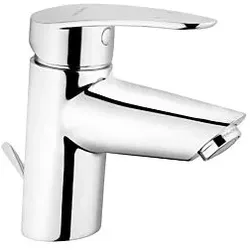 Vitra Dynamik S Waschtischarmatur A40962EKM mit Ablaufgarnitur, Ausladung 105mm, Einlochmontage, chrom