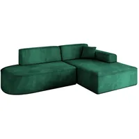 altdecor Ecksofa Samt 3-Sitzer Grün