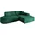 altdecor Ecksofa Samt 3-Sitzer Grün