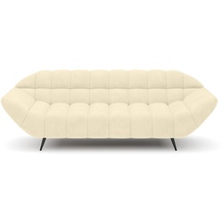 Sofa Gappa Stoff Beige 3-Sitzer