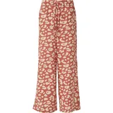 QS Wide-Leg-Hose aus Musselin - orange|beige - 38