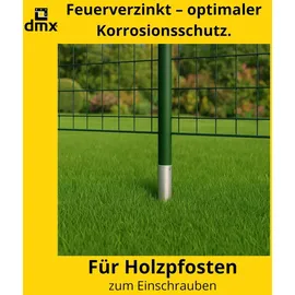 DMX Zaunpfosten 68 x 650 mm Silber/Stahl