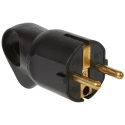 Legrand 050328 Stecker mit Abzug Farbe: Schwarz 1