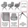 MCW Esszimmerstuhl K32 Textil grau 6er Set