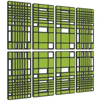 Platino24 Wandpaneel MANHATTAN grün 8 St. 200 x 200