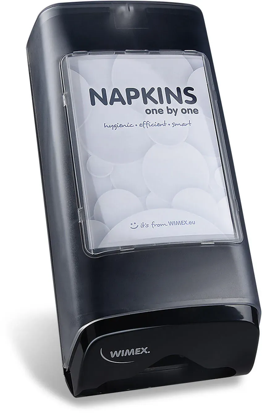 NAPKINS Thekenspender für Spenderservietten modernes Design schwarz ABS Metall