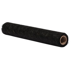 Rayher Faserseide Modern schwarz, 30,0 cm x 5,0 m