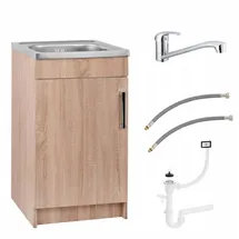 stamar Unterschrank Spülenschrank 50 x 40 x 0 cm Braun