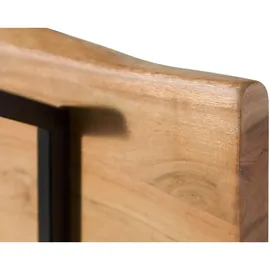MASSIVMOEBEL24.DE Wandgarderobe Melbourne 100 x 25 x 3 cm Akazie