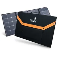PLUG IN FESTIVALS Solarpanel 220W - faltbares Solarmodul für Camping & Garten - Markenzellen aus den USA - tragbare Solaranlage Komplettset - Solar Modul Wohnmobil