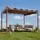 Mendler Pergola HWC-L42 3 x 3 m Braun