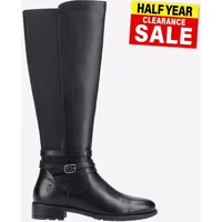 Hush Puppies Vanessa Damen Freizeit Alltag Kleidung Wade Stiefel Schwarz