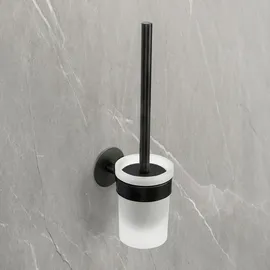 Schöner Wohnen WC-Garnitur Meleto Schwarz zum Kleben oder Bohren