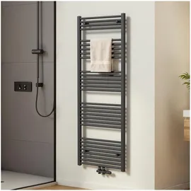 EMKE Badheizkörper 600 x 1600 mm 761 W grau Mittelventil