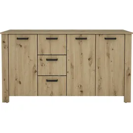 byLIVING Faro 160 x 84 x 40 cm Artisan Eiche / Schwarz
