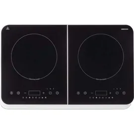 Medion Doppel-Induktionskochplatte, 3500 Watt, Zwei Kochplatten, 10 Temperaturstufen, LED Display, MD18493, schwarz