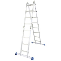 KRAUSE Universalleiter »STABILO«, 16 Sprossen, Aluminium - silberfarben