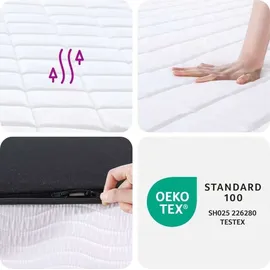 vidaXL Matratze 140 x 190 cm H2 Polyester