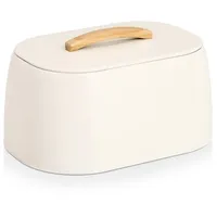 Zeller Brotkasten creme Metall B/H/L: ca. 23,5x18,3x33,5 cm -