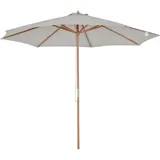 Outsunny Holzschirm 300 x 300 cm Grau