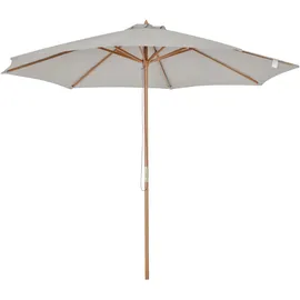 Outsunny Holzschirm 300 x 300 cm Grau