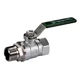 OPAL Giacomini Kugelhahn R254WL 254WX054 3/4", grüner Hebelgriff, Innen- und Außengewinde