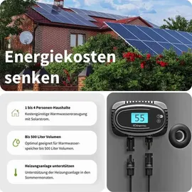 fothermo Photovoltaik Heizstab 1000 Watt Warmwasserboiler Warmwasser Solar