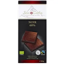 Swiss Confisa Noir 60% Dunkle Schokolade bio