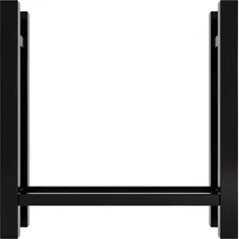 CLP Kaminholzständer Medya Metall 30 x 80 x 80 cm Schwarz