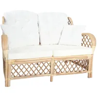 vidaXL 2-Sitzer-Sofa Rattan