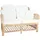 vidaXL 2-Sitzer-Sofa Rattan