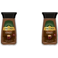Jacobs löslicher Kaffee Espresso, Instant Kaffee, 100 g (2er Pack)