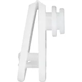 Wenko Dusch Vorhangs Ringe 12er Set Ersatz Aufhängen Stange Badezimmer Dusche - weiss - Wenko