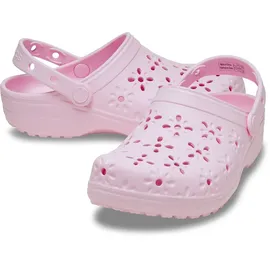 Crocs Classic Floral Cut Out Clog Pink Milk 42-43