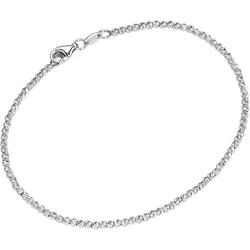Armband SMART JEWEL "mit facettierten Kugeln, Silber 925", silber, Armbänder, Damen, 19cm, Silber 925 (Sterlingsilber)