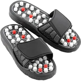 InnovaGoods InnovaGoods® Plantarfasziitis-Pantoffeln, Akupunktur-Pantoffeln, Massage-Pantoffeln, 41 Akupunkturpunkte, Klettverschluss, Hilft bei verschiedenen Beschwerden (Größe S)