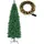 Tectake tectake® Set Weihnachtsbaum mit Lichterkette, verschiedene Größen, künstlich in Grün, mit dichten Nadeln, formbar mit viel Volumen, pulverbeschichteter Metallständer mit Kunststoffkappen