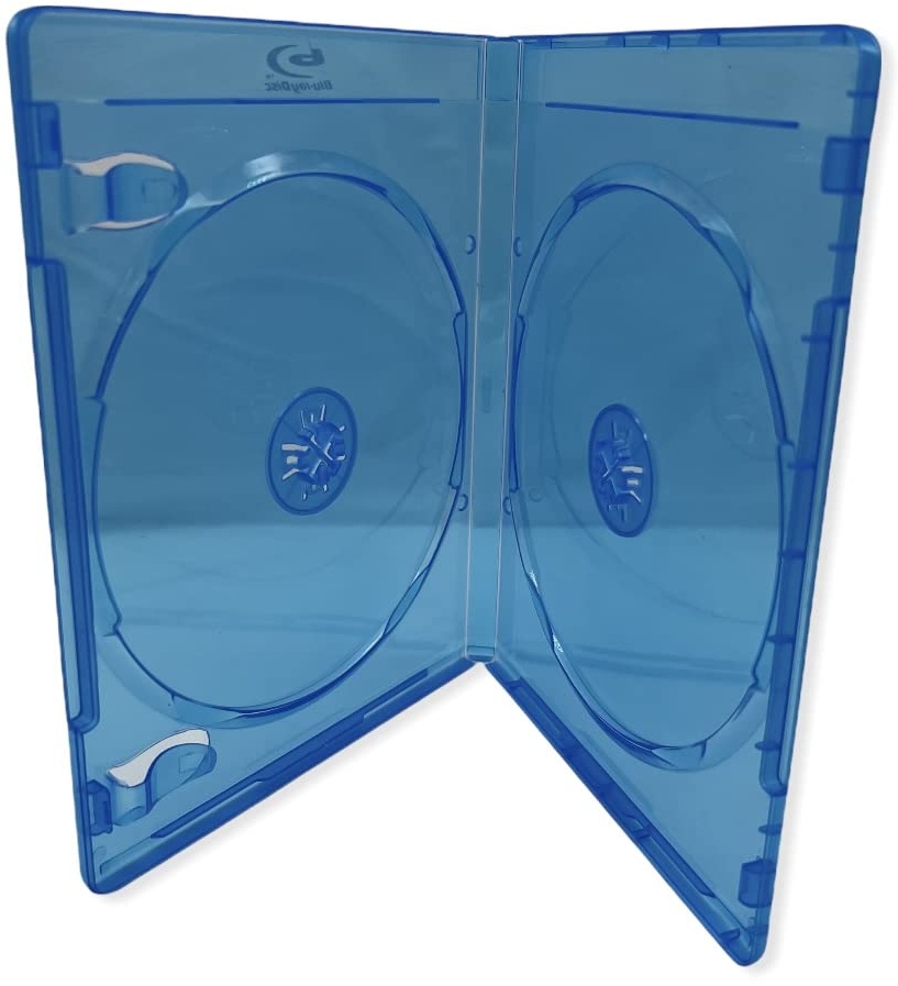 5 x Blu-ray 11-mm-Doppel-Disc-Aufbewahrungsboxen mit Logo von Dragon Trading®