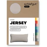 schlafgut »EASY Jersey Kissen ca. 40x80cm in Farbe Sand Mid