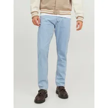 JACK & JONES "JJICHRIS JJORIGINAL SQ 738 NOOS", Herren, Gr. 28, Länge 32, blau (light blau denim), Denim/Jeans, Obermaterial: 100% Baumwolle, unifarben, relaxed fit lang, Jeans, mit Faded-Effekten
