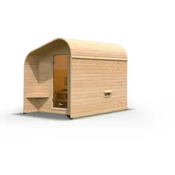 Karibu Gartensauna/Saunafass Fasshaus 2 asymmetrisch Ohne Ofen