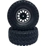 Reely 1:10 Crawler Kompletträder offroad 6-Doppelspeichen Dunkelgrau 2 St.