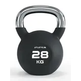 ATLETICA Kettlebells | 4-32 kg |Gummierte Kugelhantel mit Chromgriff | Hochwertige Stahllegierung | Studioqualität | Funktionelles Ganzkörpertraining Gewicht 28kg