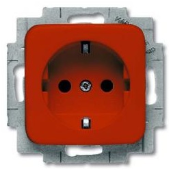 Busch-Jaeger SCHUKO® Steckdosen-Einsatz, (rot)